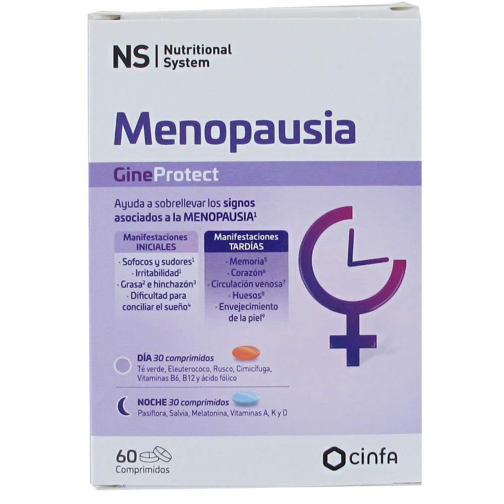 Cinfa Ns Menopausia GineProtect  Dia y Noche 60 comprimidos
