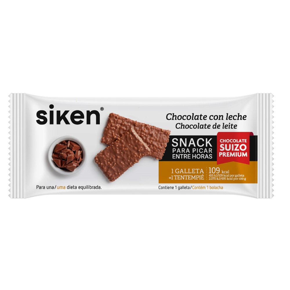 SikenForm snack galleta chocolate con leche 22gr