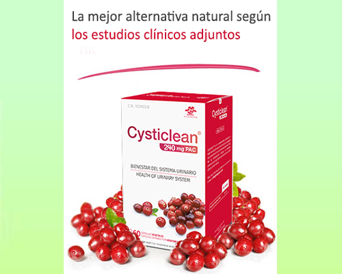 Cysticlean 240 mg PAC, complemento alimenticio específico para el tratamiento de la cistitis